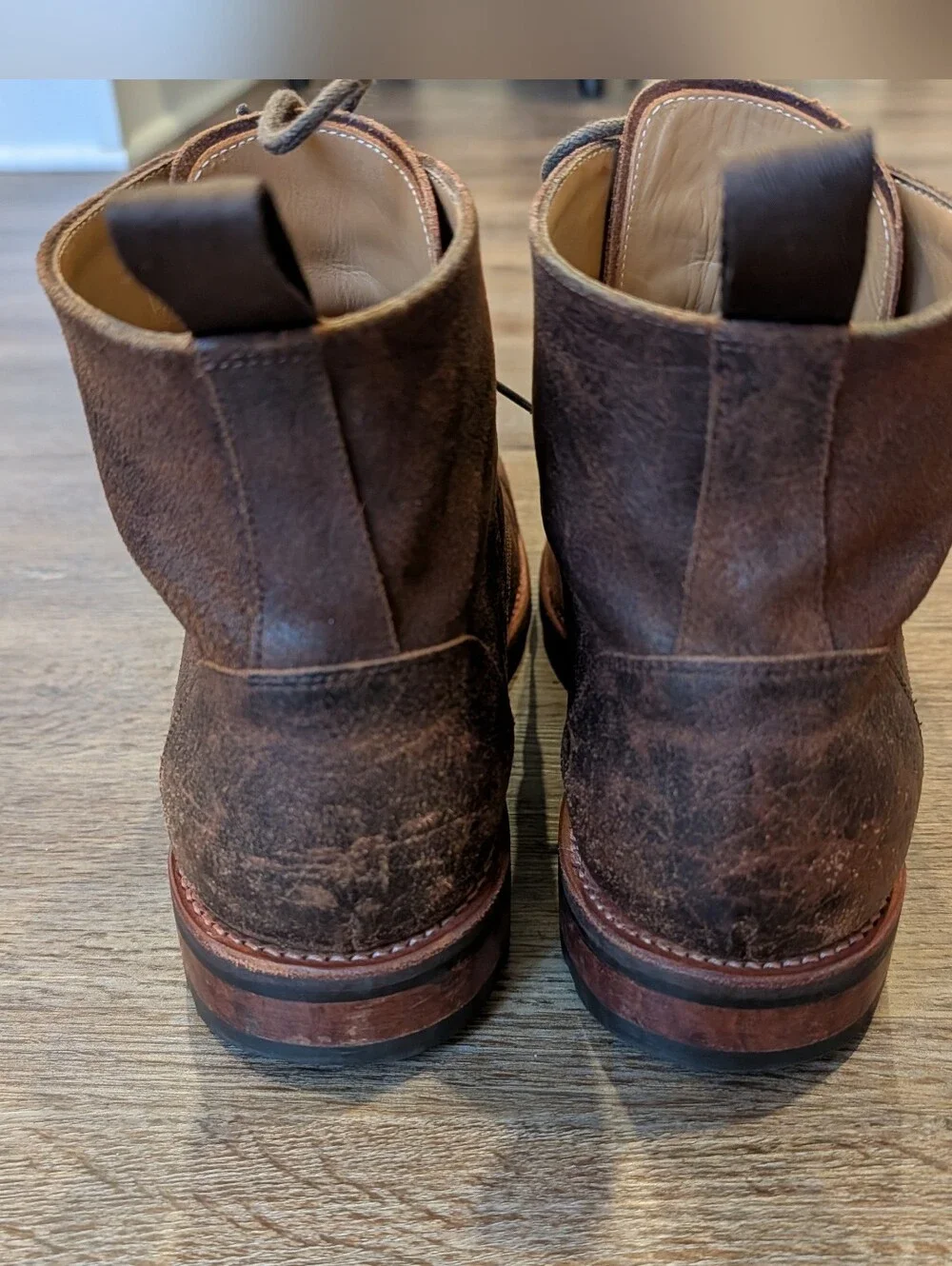 Taft The Dragon Boot Rough Out Brown Leather Mens Size 10